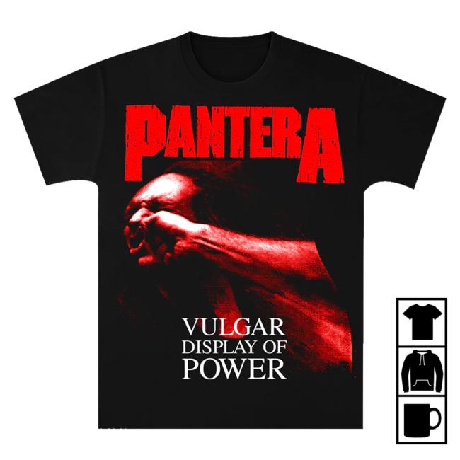 Official Pantera Merch Store Shop Pantera Red Vulgar Shirt New