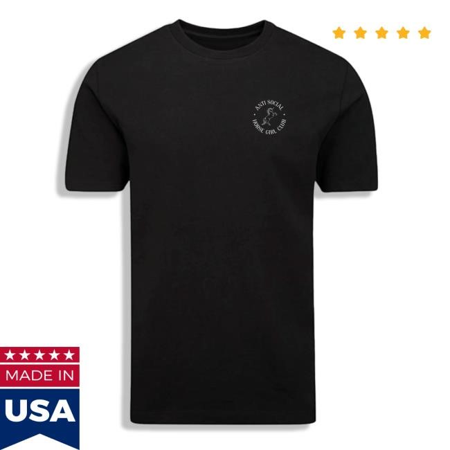 Dings And Bums Anti Social Horse Girl Club Shirt Dings And Bums Merch
