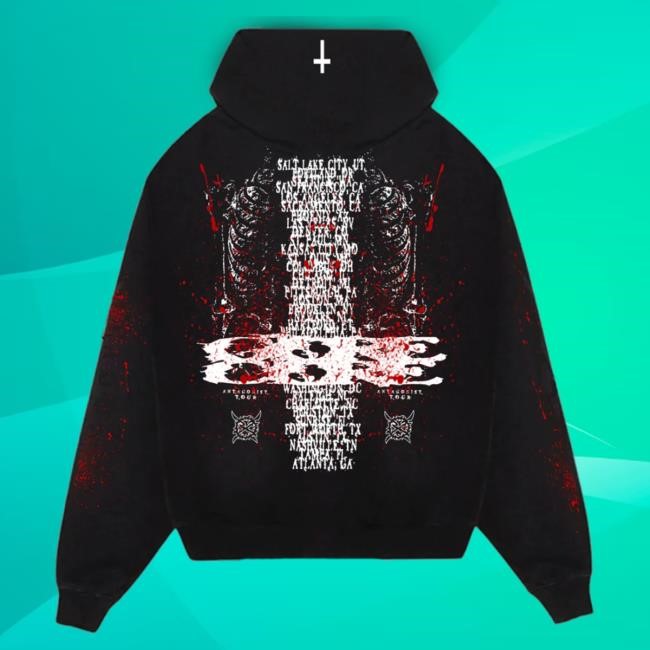 Official Playboi Carti Merch Store Ken Carson XTagonist Tour Zip Hood