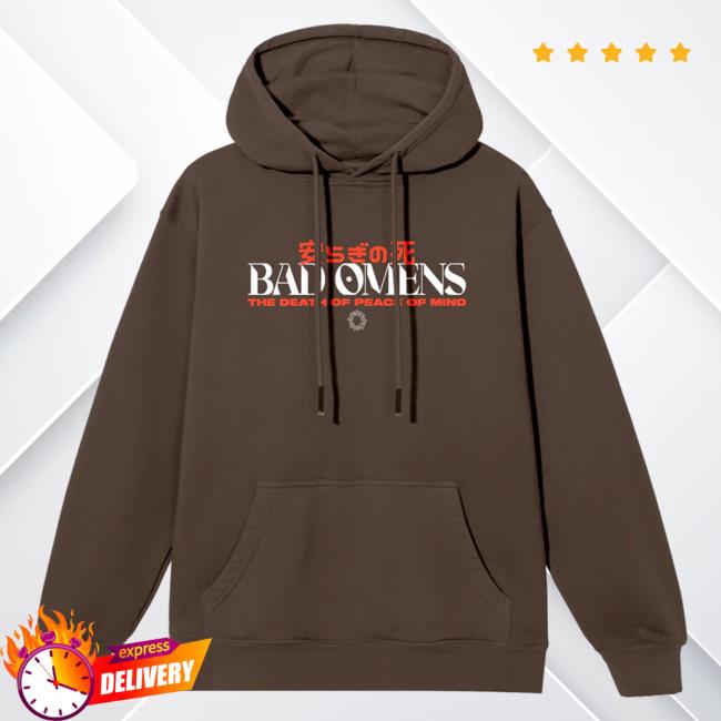 Official Sumerian Records Merch Store Bad Omens - Tracklist Brown Popover Sweatshirt
