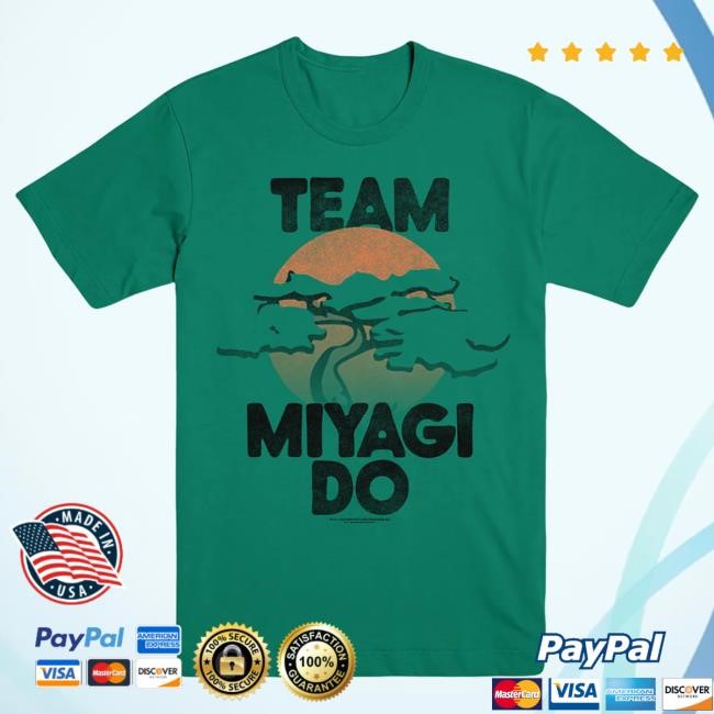 Official Cobra Kai Merch Team Miyagi Do Unisex Green Shirt