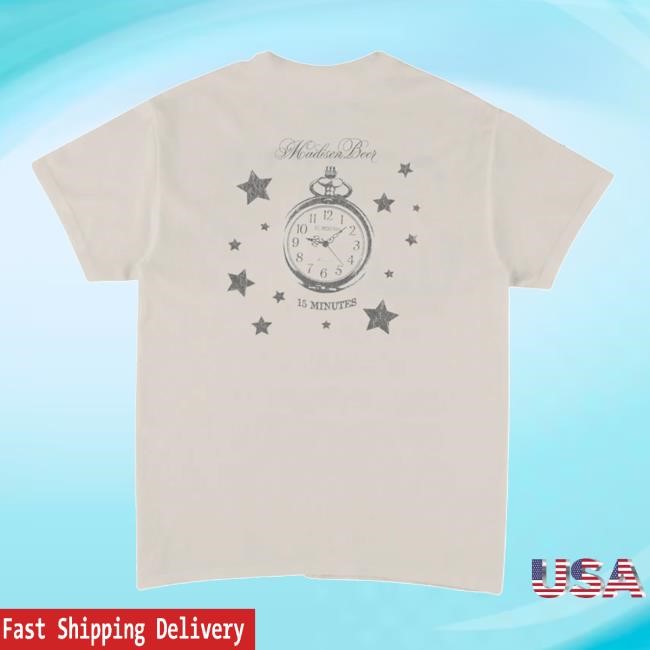 Madison Beer Official Merch Store 15 MINUTES Profile Vintage Shirt Madison Beer Shop 15 Minutes And Make You Mine Collection Madison Beer Official Merch Store 15 MINUTES Profile Tee Madison Beer Shop 15 Minutes And Make You Mine Collection