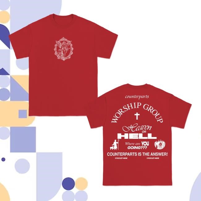 Counterparts Worship Group Tee Shirt Pure Noise Records Counterparts Worship Group T Shirt Pure Noise Records
