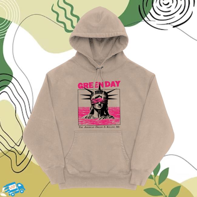 Official Green Day Merch Store Shop Green Day Lady Liberty Hood GreenDay