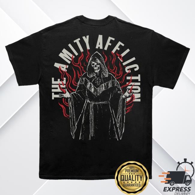 Official Amity Affliction Merch Store Amity Affliction Fire Reaper Black New Shirt