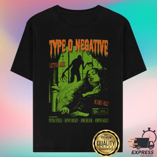 Type O Negative Band Merch Scare All Horror Film Short Sleeve Tee Type O Negative Shop