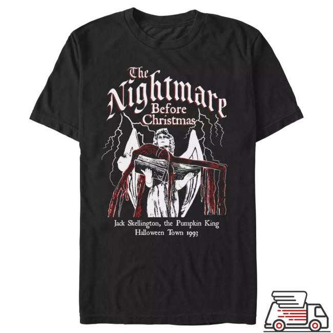 Official Disney Shop Jack Skellington and Angel Tee for Adults – The Nightmare Before Christmas Official Disney Jack Skellington and Angel Hot Shirt for Adults – The Nightmare Before Christmas