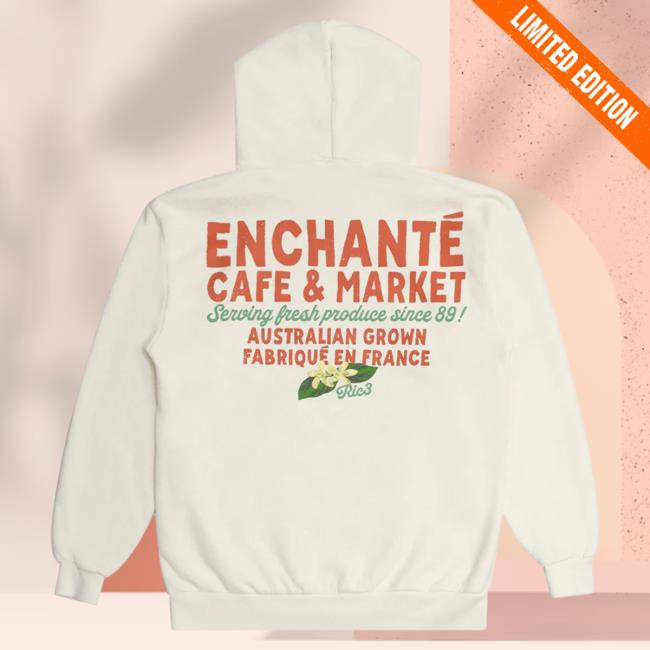 Official Daniel Ricciardo Merch Store Ric3 Enchante Flower Long Sleeve Tshirt Creme DanielRicciardo Shop