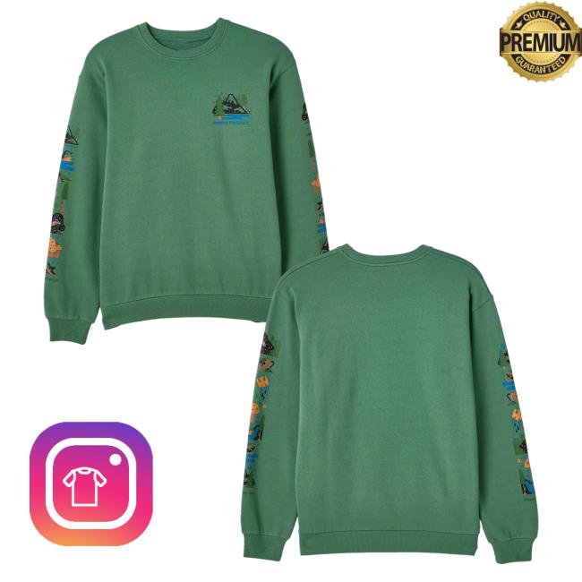 Official Urban Outfitters Apparel Clothing Parks Project Mount Rainier 1899 Popover Sweatshirt Olive UrbanOutfitters Store Shop