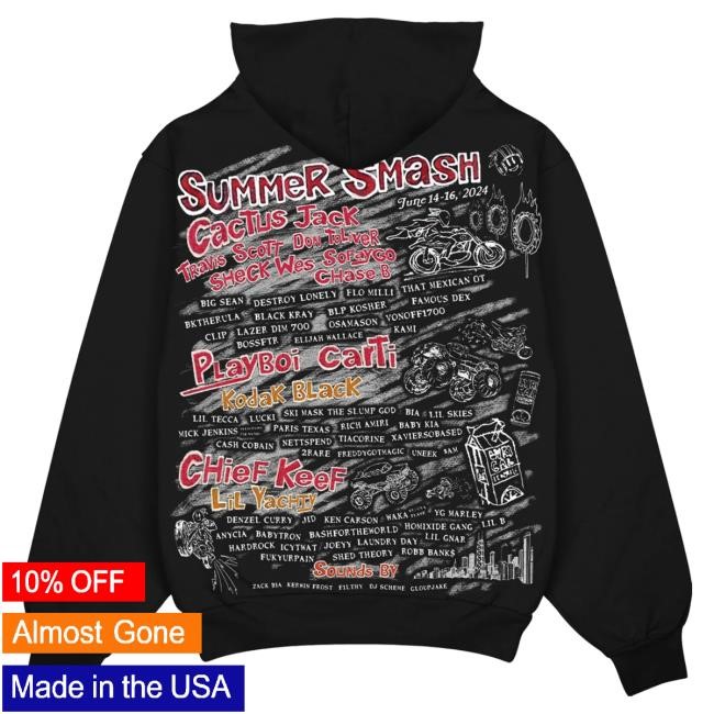Official The Summer Smash Rally And Races Line Up Attractive Hoodie