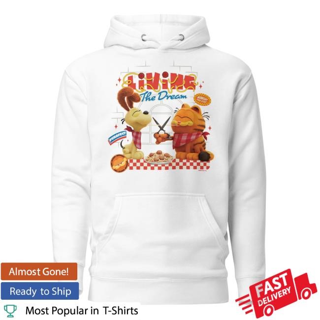 The Garfield Movie The Garfield Movie Living The Dream Pullover Hoodie