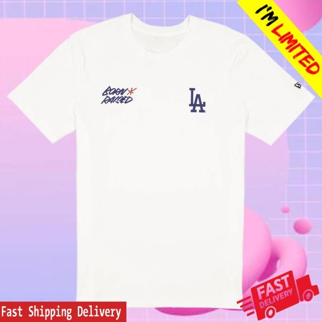 Official Born X Raised Merch Store Shop Born X Raised + Dodgers Signpainter T Shirt: Blue BornXRaised Official Born X Raised Merch Store Shop Born X Raised + Dodgers Signpainter Tee: Blue BornXRaised