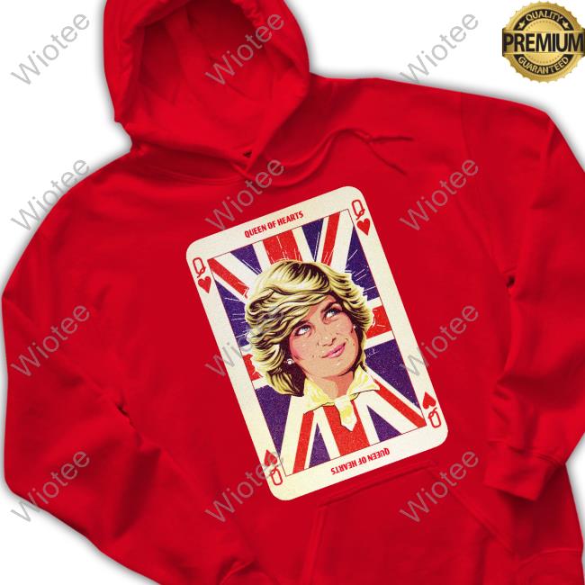 Lady Di Queen Of Hearts Hoodie