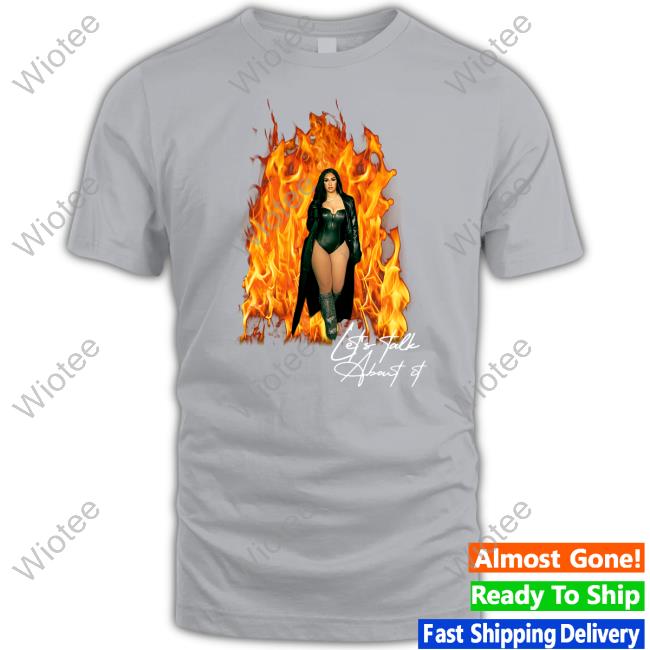 Queen Naija Store Queen Naija Let's Talk About It Flame Shirts