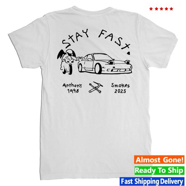 Official PrizzaMike StayFastSmokes Hot Shirt Black/White
