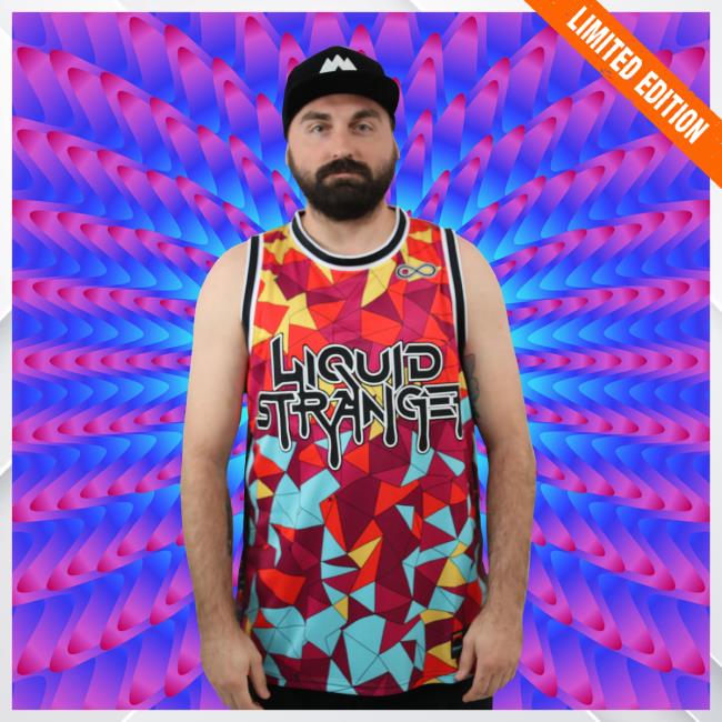 Official Wakaan Merch Store Liquid Stranger 'Geometric' Basketball Jersey Tees