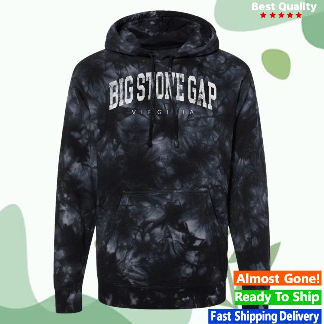 Official Hometown Apparel Clothing Merch Big Stone Gap Virginia Urban Vibe Tie-Dye Crewneck Sweatshirt Tie Dye Black / White