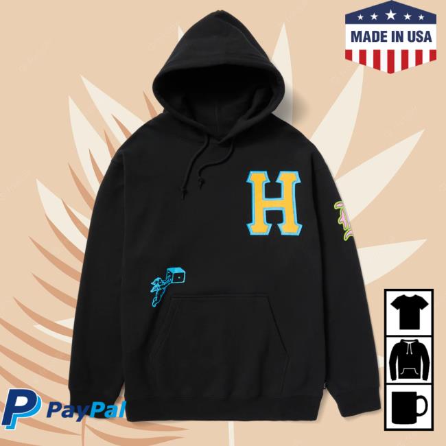 Huf Worldwide Store Shop Fly Die Crewneck Black