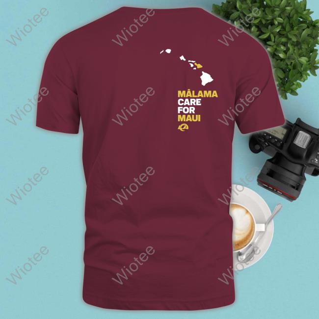 Los Angeles Rams Store Los Angeles Rams x Mãlama Maui Relief T-Shirt Official Los Angeles Rams x Mãlama Maui Relief T-Shirt Adam Schefter