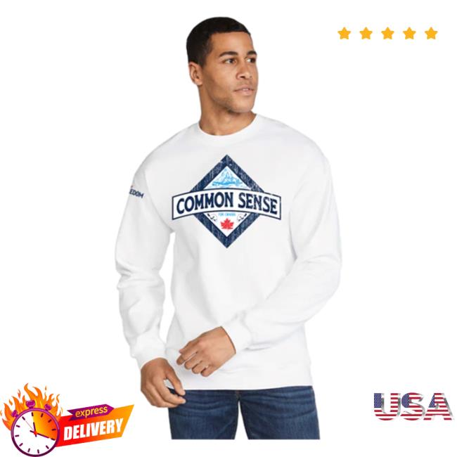 Official Poilievre Conservative Party Of Canada Pierre Unisex Common Sense White Crew neck Sweatshirt