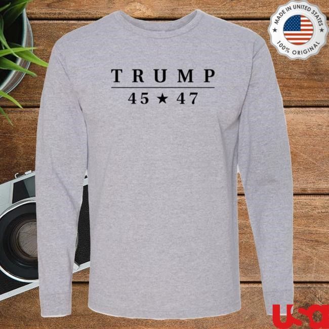 Heavyweight 45★47 Long Sleeve T-Shirt By Donald Trump Utility Layering 45★47 Long Sleeve T-Shirt Donald Trump