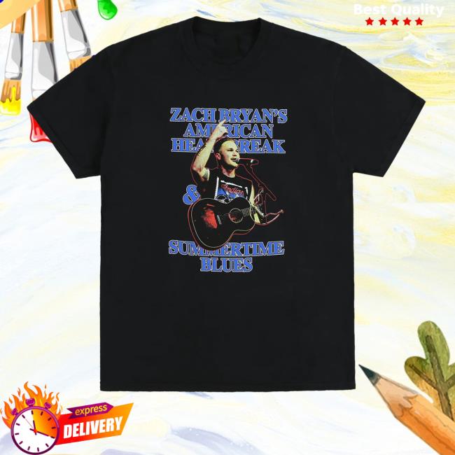 Zach Bryan Shop Summertime Blues Black Shirt