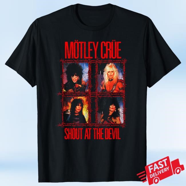 Mötley Crüe - Shout at The Devil - Wire Shirt Motley Crue Official