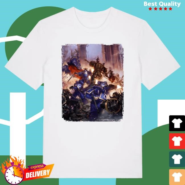Warhammer Ultramarines Gravis Captain White T Shirt | Command