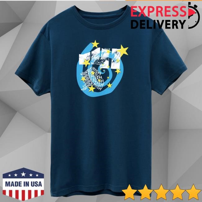 Official Jiberish Merch Biophilia Supima Navy Shirts Official Jiberish Clothing Biophilia Supima Navy Top Shirt