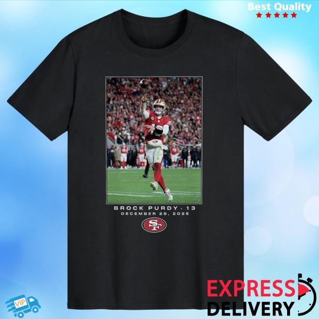 San Francisco 49ers Brock Purdy NFL Football Flash Week 17 Graphic Tee