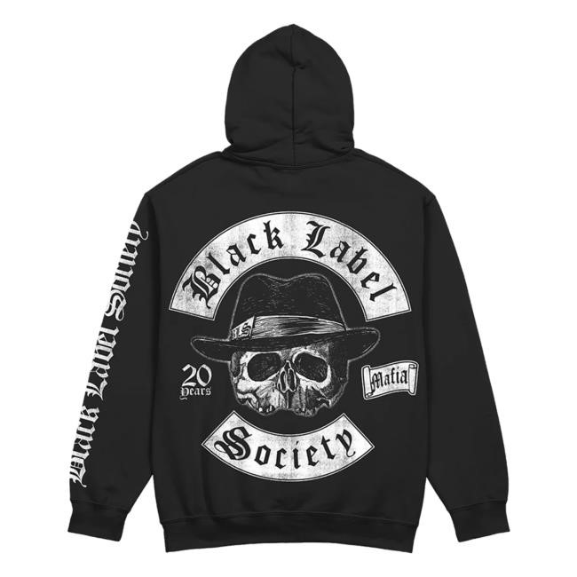 Mafia 20 Year Anniversary Hoodie Black Label Society Merch Mafia 20 Year Anniversary Hoodie Sweatshirt Black Label Society Merch