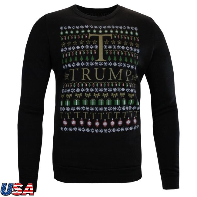 Official Donald Trump Merch Store Donald Trump Christmas Crewneck Donald Trump Apparel Clothing Shop DonaldTrump