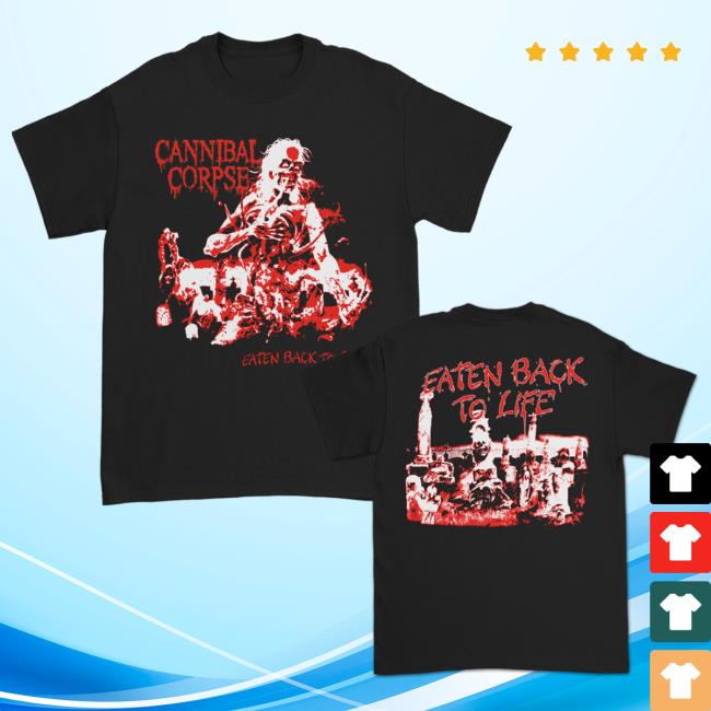 Official Kings Road Merch Store Cannibal Corpse Eaten Back To Life Alternate Top Shirt (Black) Kings Road Shop CannibalCorpse