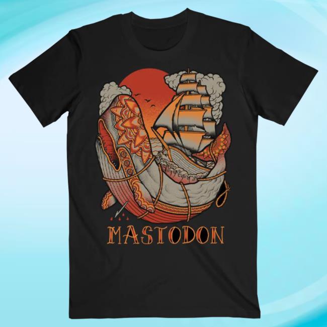 Official Mastodon Rocks Merch Store Mastodon Whale Tattoo Hooded Sweatshirt Mastodonrocks