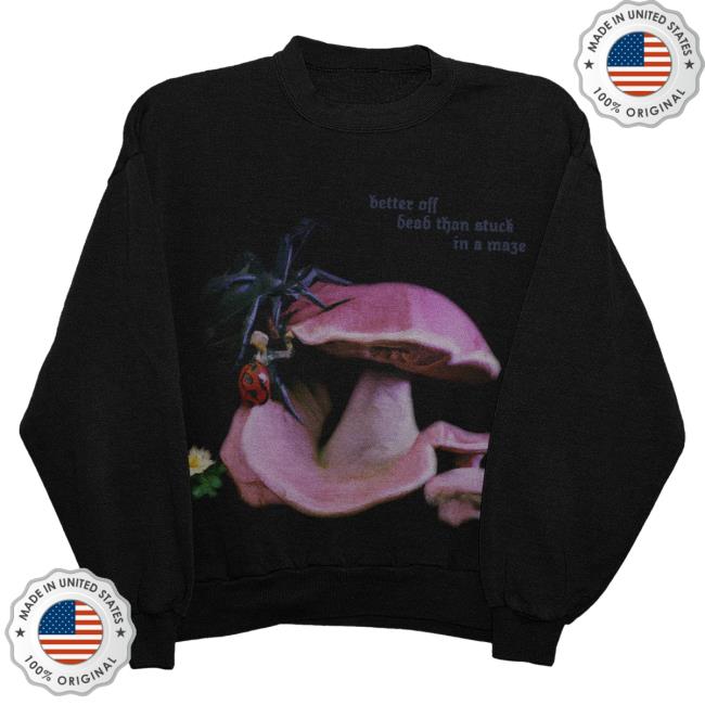 Official Melanie Martinez Merch Store Spider Web Lyric Crew Black MelanieMartinez Clothing Shop