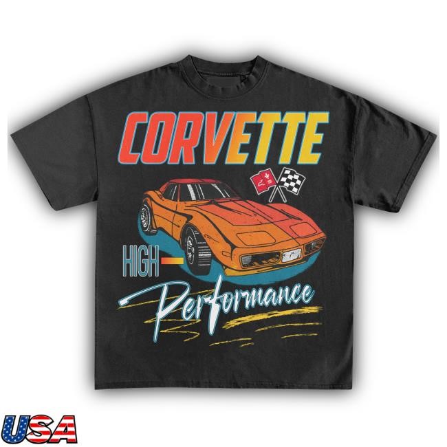 Official Heavyweight Legends Corvette High-Performance '74 Vintage Top Shirt