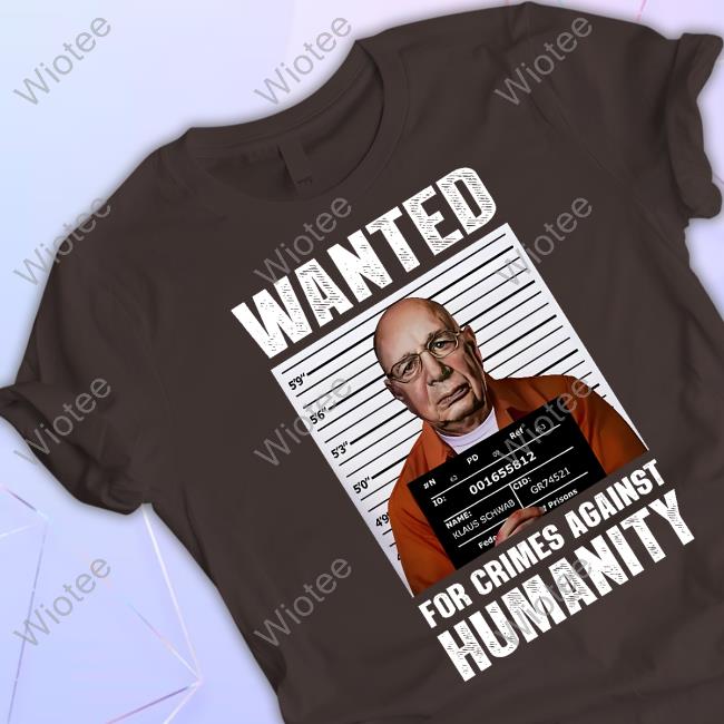 Official Klaus Schwab Wanted Poster Tee