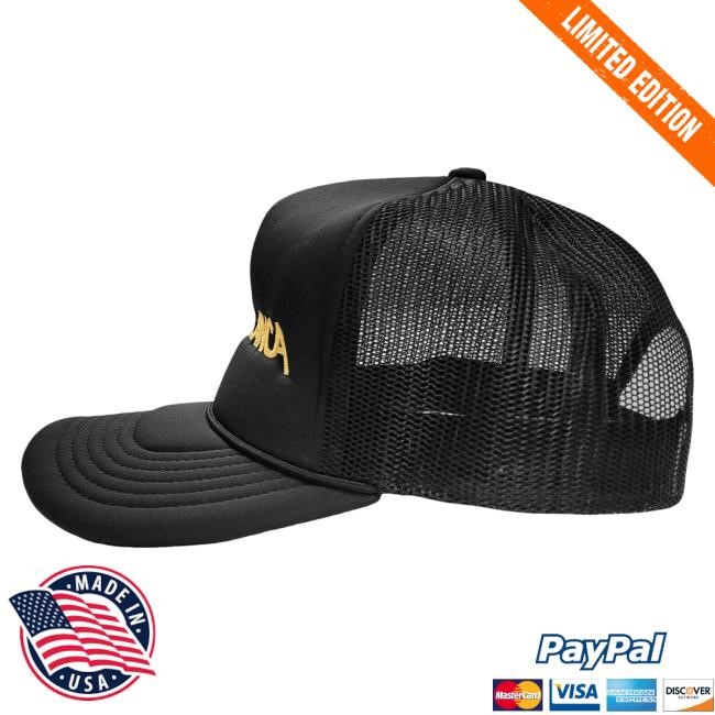 Official Kasablanca - Gold Logo Trucker Cap Official Kasablanca - Gold Logo Trucker Hat