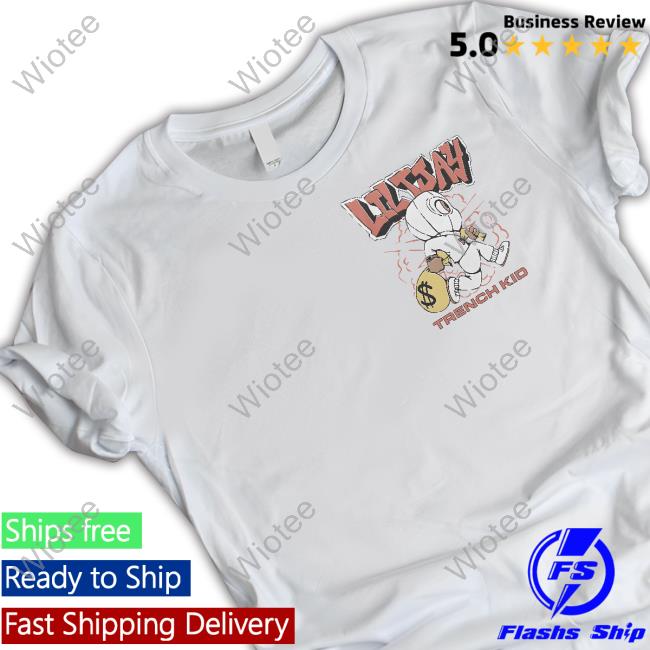 Lil Tjay Merch Cartoon Trench Kid White T Shirts