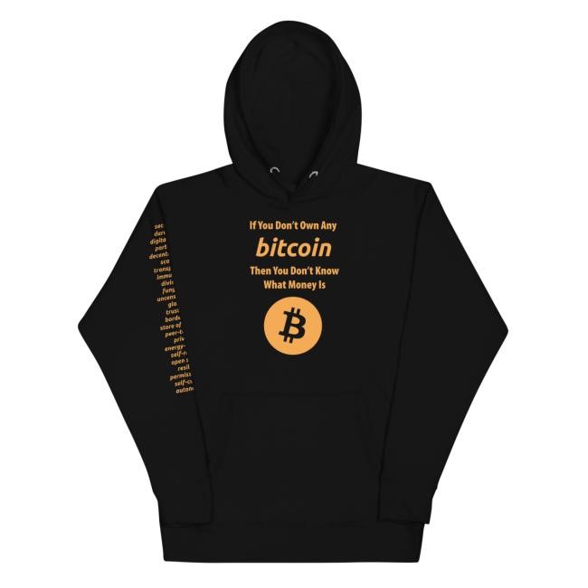 Konstantkash Engineered Money Bitcoin Long Sleeve Hoodie Konstantkash Engineered Money Bitcoin Hoodie