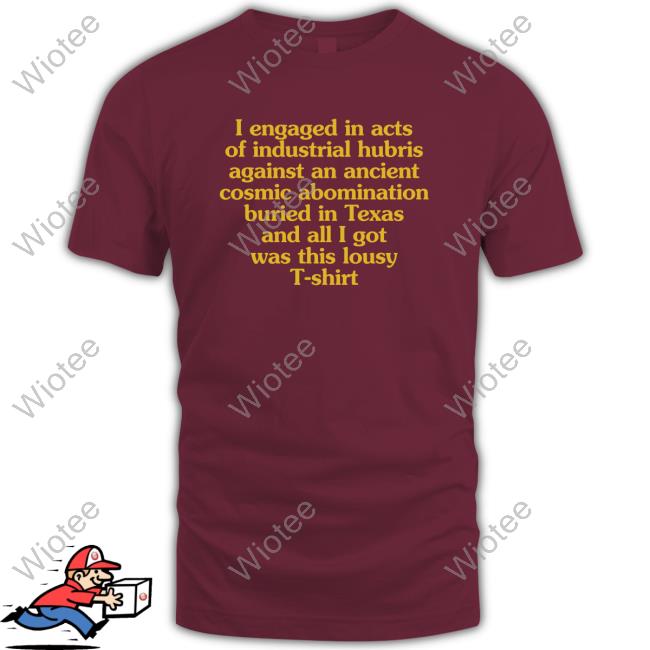 Official Mystery Flesh Pit National Park Merch Industrial Hubris Shirt