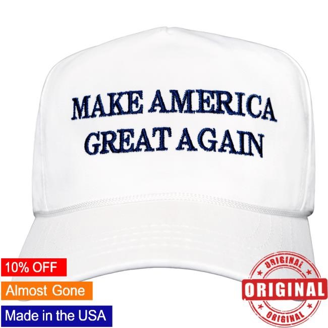 Official Donald Trump Merch Store Donald Trump Maga Cap - White Donald Trump Apparel Clothing Shop DonaldTrump