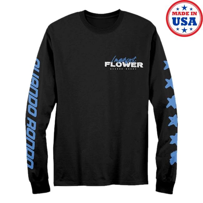 Quando Rondo Official Merch Store Shop Imperfect Flower Paint Vintage Long Sleeve T Shirt
