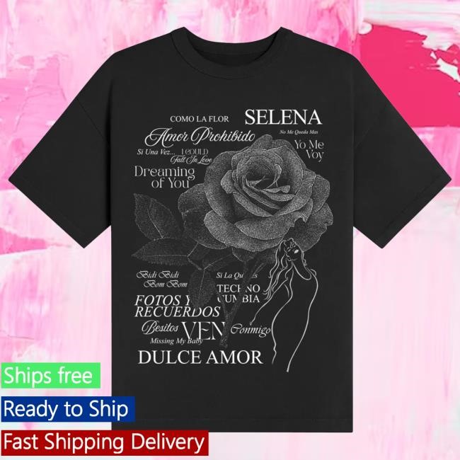 Selena Quintanilla Merch The Song Titles Tee
