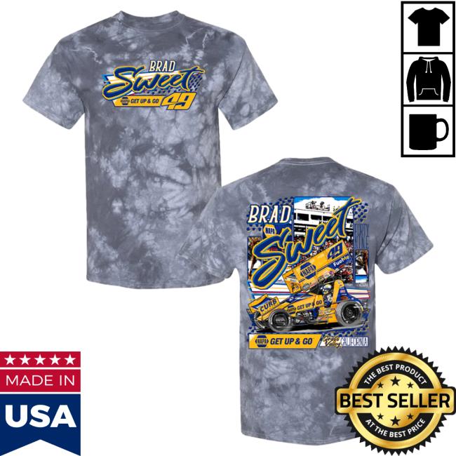 Official Brad Sweet Racing Store Brad Sweet Racing Store Knoxville Nationals Get Up & Go Youth T-Shirt Silver Tie Dye
