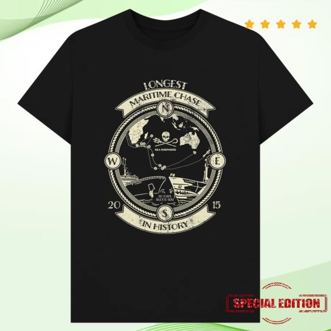 Official Sea Shepherd Store Maritime Chase Unisex New Shirt Official Sea Shepherd Store Maritime Chase Unisex Tee
