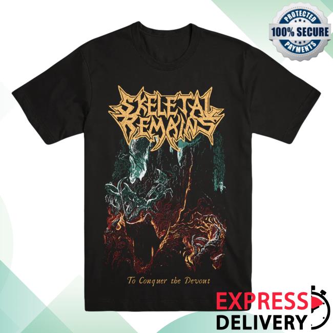 Evil Greed Merch Skeletal Remains "Conquer" Long Sleeve T Shirt