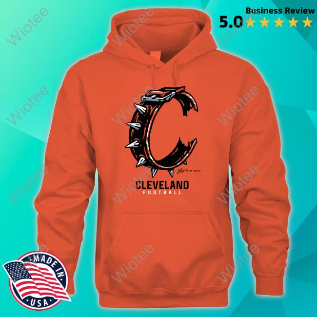 Orange Cleveland Football C Collar Shirt Gv Artwork Orange Cleveland Football C Collar Shirts
