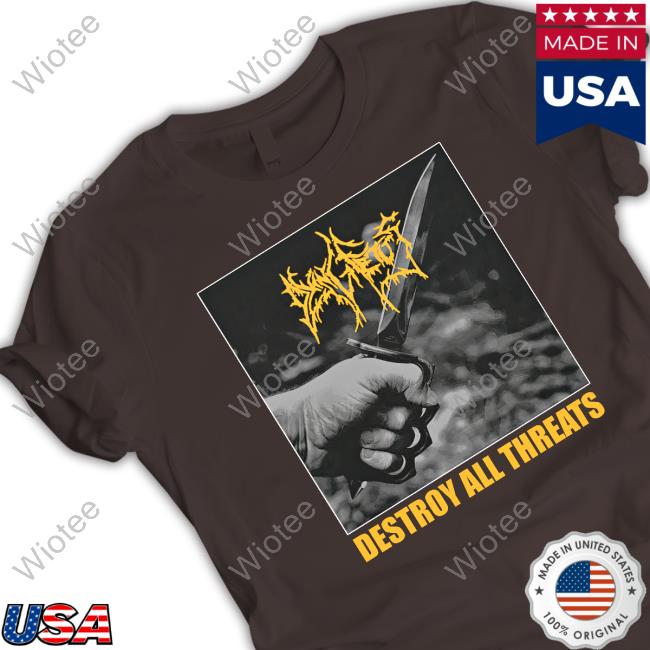 Official Dying Fetus Merch Destroy All Threats Shirts Official Dying Fetus Destroy All Threats T-Shirt