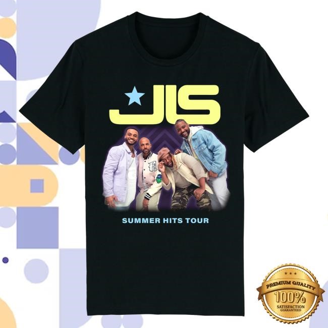 Summer Hits Tour Group Photo Black New T-Shirt – JLS Merch